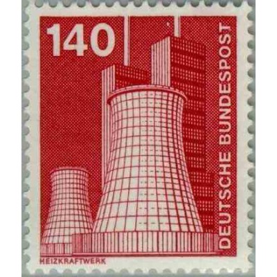 1 عدد تمبر سری پستی صنعت و فن  - 140 فنیک  - جمهوری فدرال آلمان 1975