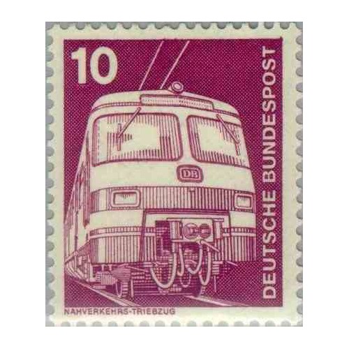 1 عدد تمبر سری پستی صنعت و فن  - 10 فنیک  - جمهوری فدرال آلمان 1975