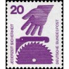 1 عدد تمبر سری پستی اطلاعات راجع به حوادث - 20 فنیک  - جمهوری فدرال آلمان 1971