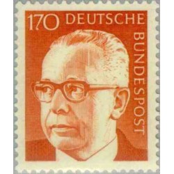 1 عدد تمبر سری پستی گوستاو هاینمان - 150 فنیک  - جمهوری فدرال آلمان 1972