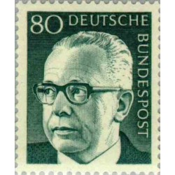 1 عدد تمبر سری پستی گوستاو هاینمان - 80 فنیک  - جمهوری فدرال آلمان 1970