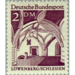1 عدد تمبر سری پستی ساختمانها آلمان از قرن دوازدهم - 2 مارک  - جمهوری فدرال آلمان 1966