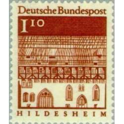 1 عدد تمبر سری پستی ساختمانها آلمان از قرن دوازدهم - 1.1 مارک  - جمهوری فدرال آلمان 1966