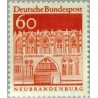 1 عدد تمبر سری پستی ساختمانها آلمان از قرن دوازدهم - 60 فنیک - جمهوری فدرال آلمان 1966