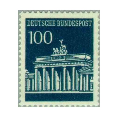 1 عدد تمبر سری پستی دروازه برندبورگ - 100 فنیک - جمهوری فدرال آلمان 1966 قیمت 11 دلار