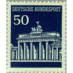 1 عدد تمبر سری پستی دروازه برندبورگ - 50 فنیک - جمهوری فدرال آلمان 1966
