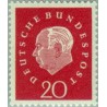 1 عدد تمبر سری پستی پوفسور دکتر هسوس - 20 فنیک - جمهوری فدرال آلمان 1959
