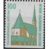 1 عدد تمبر سری پستی چشم اندازها - 100 فنیک - پایین بیدندانه - برلین آلمان 1989