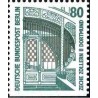 1 عدد تمبر سری پستی چشم اندازها - 80 فنیک - پایین بیدندانه - برلین آلمان 1987