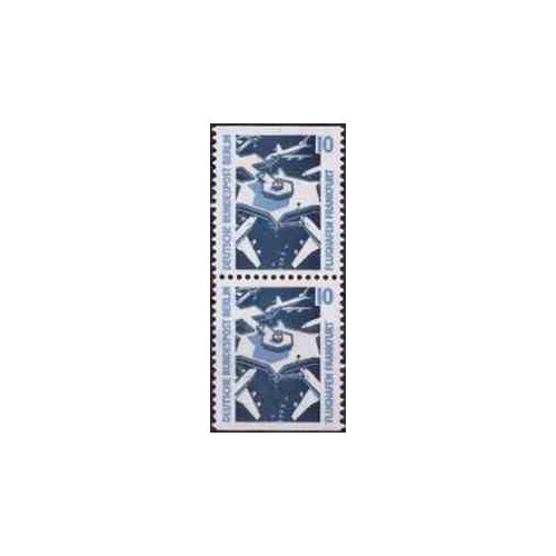 2 عدد تمبر سری پستی چشم اندازها - جفت بوکلتی - 10 فنیک - برلین آلمان 1988
