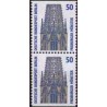 2 عدد تمبر سری پستی چشم اندازها - جفت بوکلتی - 50 فنیک - برلین آلمان 1987