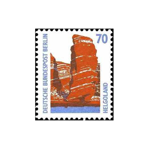 1 عدد تمبر سری پستی چشم اندازها - 70 فنیک - برلین آلمان 1990