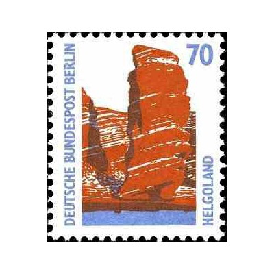 1 عدد تمبر سری پستی چشم اندازها - 70 فنیک - برلین آلمان 1990