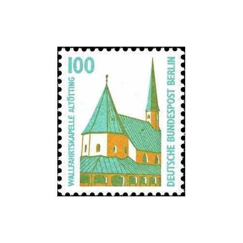 1 عدد تمبر سری پستی چشم اندازها - 100 فنیک - برلین آلمان 1989