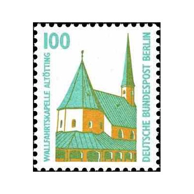 1 عدد تمبر سری پستی چشم اندازها - 100 فنیک - برلین آلمان 1989