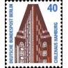 1 عدد تمبر سری پستی چشم اندازها - 40 فنیک - برلین آلمان 1988