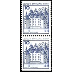 2 عدد تمبر سری پستی قلعه ها و کاخها - جفت بوکلتی - 10 فنیک - برلین آلمان 1977