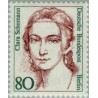 1 عدد تمبر سری پستی زنان نامدار -  Clara Schumann - موسیقیدان - برلین آلمان 1986