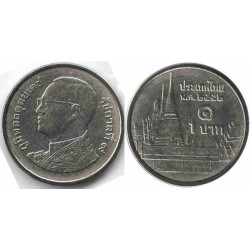 سکه 1 بات - نیکل روکش فولاد - شاه راما نهم - تایلند 2009 غیر بانکی