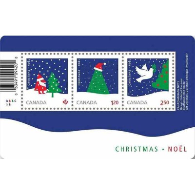 مینی شیت کریستمس  - کانادا 2016  ارزش روی شیت بیش از 4 دلار