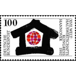 1 عدد تمبر کنگره بین المللی خانه داری - جمهوری فدرال آلمان 1992