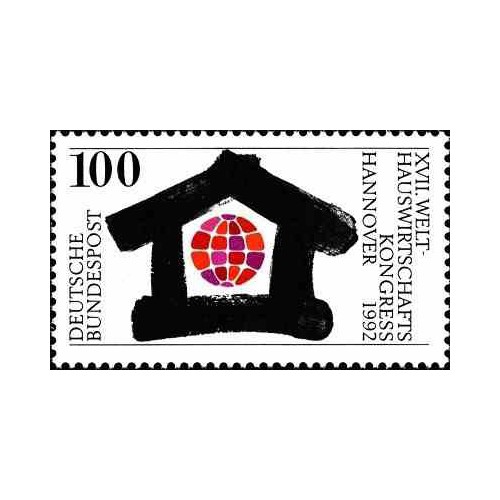 1 عدد تمبر کنگره بین المللی خانه داری - جمهوری فدرال آلمان 1992
