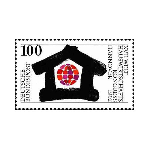 1 عدد تمبر کنگره بین المللی خانه داری - جمهوری فدرال آلمان 1992 1 عدد تمبر کنگره بین المللی خانه داری - جمهوری فدرال آلمان 1992