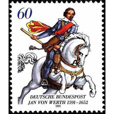 1 عدد تمبر 400مین سال درگذشت جان فون ورث -