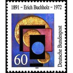 1 عدد تمبر صدمین سالگرد تولد اریک بوش هولز - هنرمند - جمهوری فدرال آلمان 1991