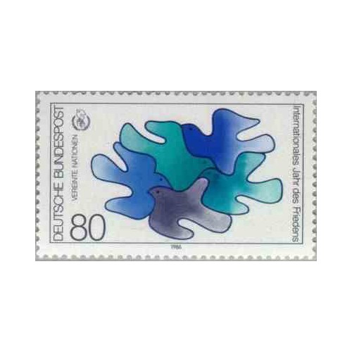 1 عدد تمبر سال بین المللی صلح - جمهوری فدرال آلمان 1986