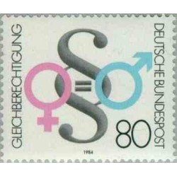 1 عدد تمبر برابری بین زن و مرد - جمهوری فدرال آلمان 1984