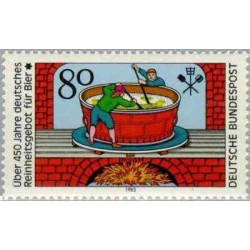 1 عدد تمبر تخمیر برای بیش از 450 سال - جمهوری فدرال آلمان 1983