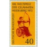 1 عدد تمبر فستیوال ورزشی معلولان - جمهوری فدرال آلمان 1972