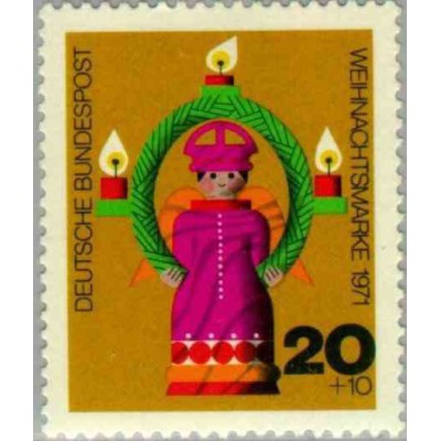 1 عدد تمبر کریستمس - جمهوری فدرال آلمان 1971