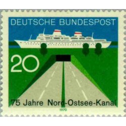 1 عدد تمبر 75مین سالگرد کانال کیلر - جمهوری فدرال آلمان 1970