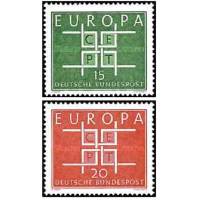 2 عدد تمبر مشترک اروپا - Europa Cept  - جمهوری فدرال آلمان 1963