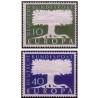 2 عدد تمبر مشترک اروپا - Europa Cept - برجسته - جمهوری فدرال آلمان 1957 قیمت 5.6 دلار