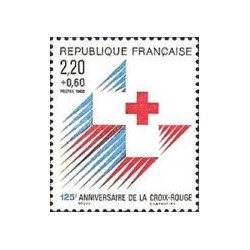 1 عدد  تمبر صلیب سرخ  - فرانسه 1988