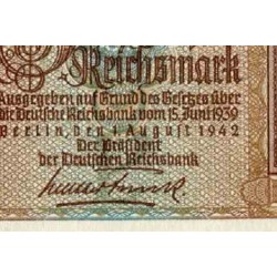 اسکناس 5 مارک - رایش بانک - رایش آلمان 1942  سریال 8 رقمی - سفارشی - توضیحات را ببینید