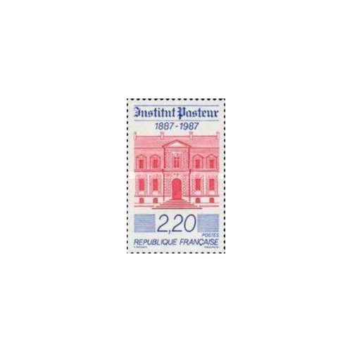 1 عدد  تمبر صدمین سالگرد انستیتو پاستور - فرانسه 1987
