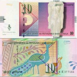 اسکناس 10 دینار - مقدونیه 2008