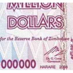 اسکناس پانصد میلیون دلاری - 500.000.000 دلاری - زیمباوه 2008