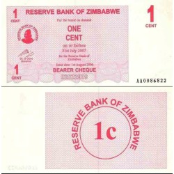 اسکناس 1 دلاری - زیمباوه 2007