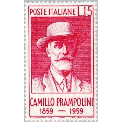 1 عدد تمبر صدمین سال تولد کاملو پرامپلینی - ایتالیا 1959 قیمت 3.3 دلار