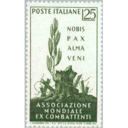 1 عدد تمبر کنوانسیون بین المللی جانبازان جنگ ، رم - ایتالیا 1959