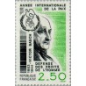 1 عدد  تمبر سال بین المللی صلح - فرانسه 1986