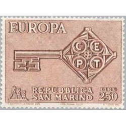 1 عدد تمبر مشترک اروپا - Europa Cept - سان مارینو 1968