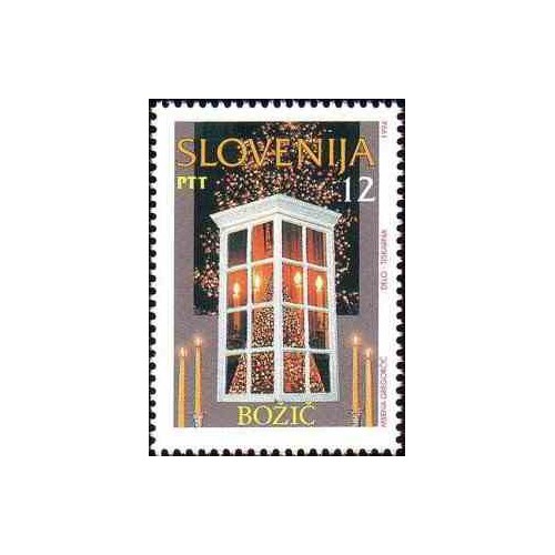 1 عدد تمبر کریستمس - اسلوونی 1994 1 عدد تمبر کریستمس - اسلوونی 1994