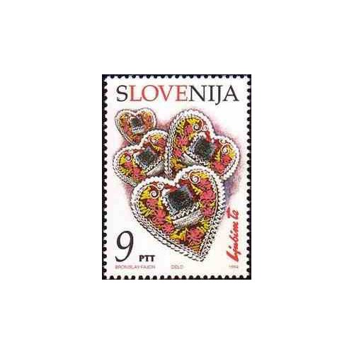 1 عدد تمبر عشق  - اسلوونی 1994
