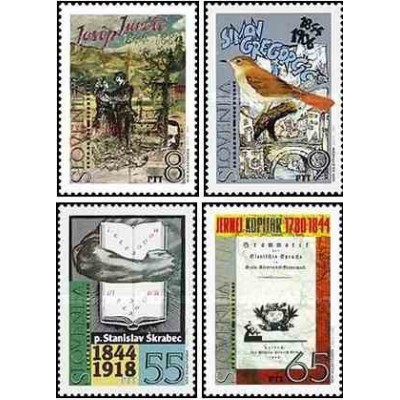 4 عدد تمبر اسوونی برجسته  - اسلوونی 1994